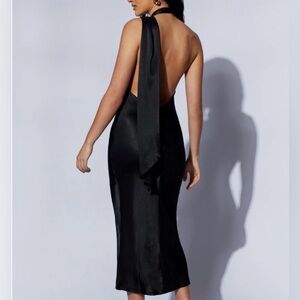 Meshki Astrella Neck Wrap Midi Dress